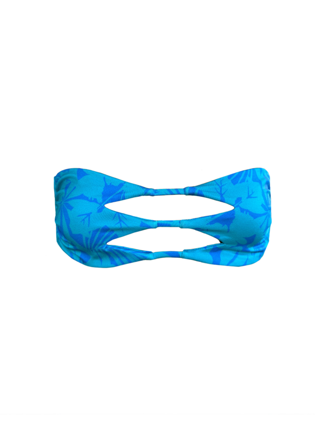 Bam Blue Lagoon - Cut-Out Bandeau Bikini Top