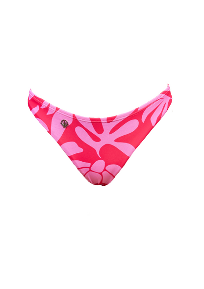 Jayla Pink Flower - Thong Bikini Bottom