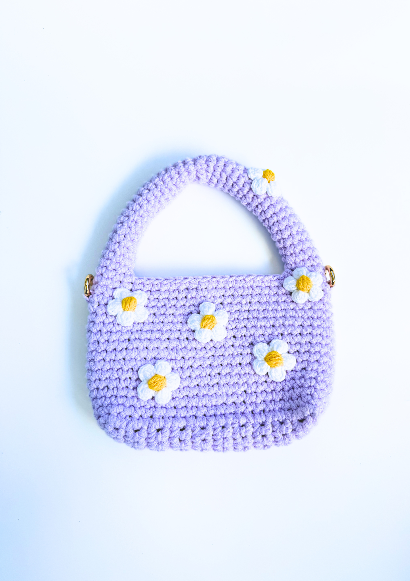 SB12 - Mini Daisy Crochet Handbag