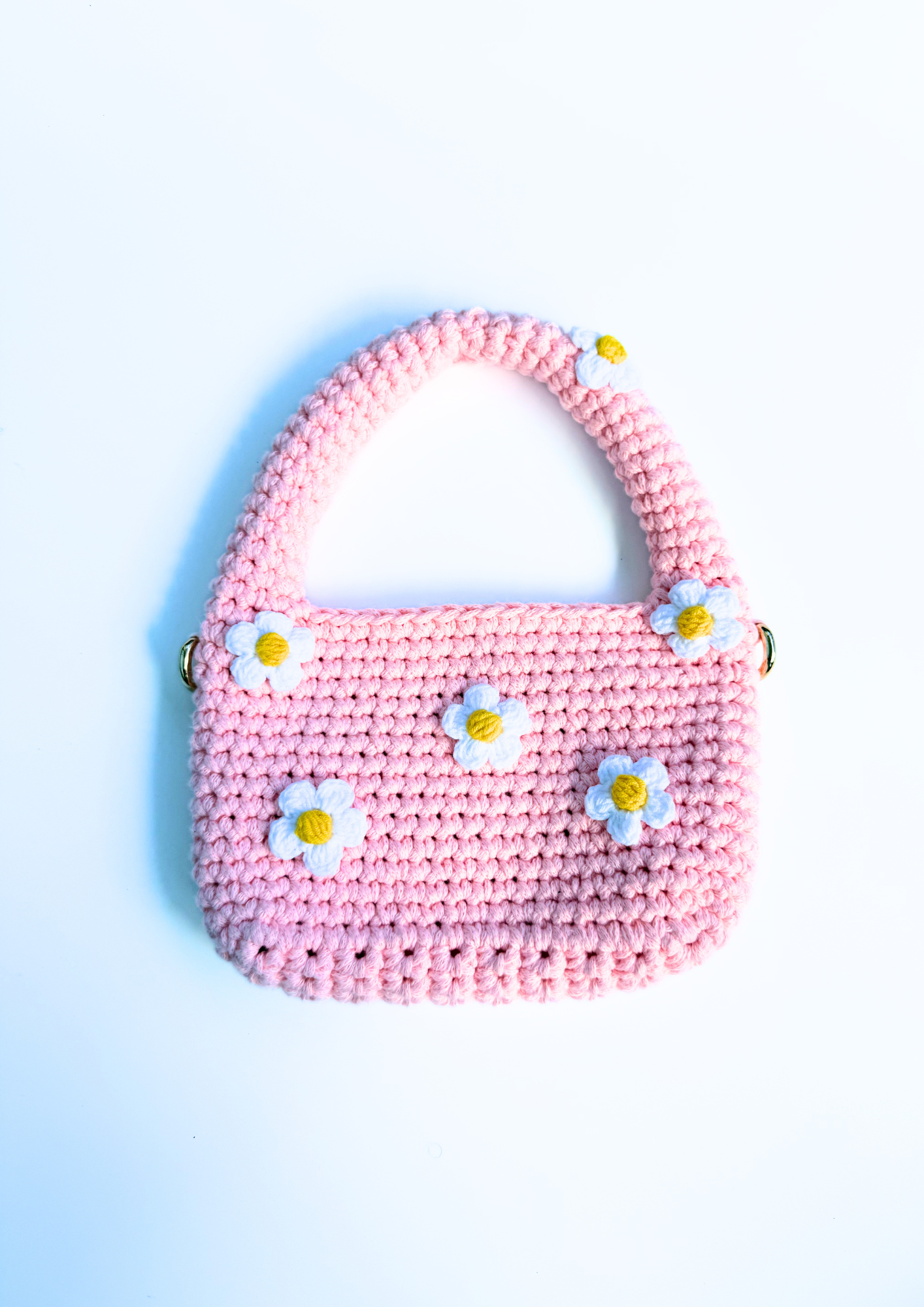 SB12 - Mini Daisy Crochet Handbag