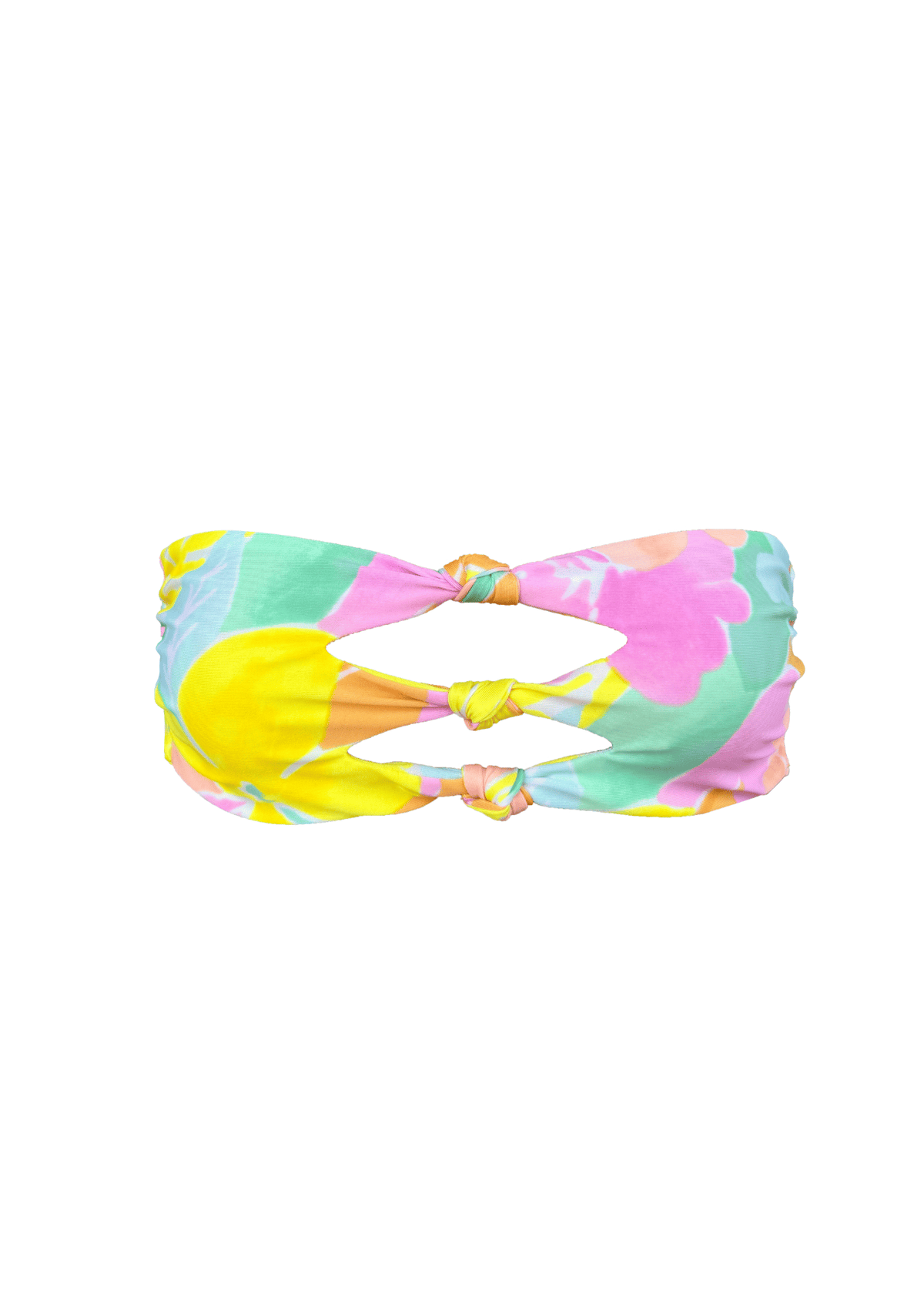 Hailee Sorbet - Triple Knotted Bandeau Bikini Top