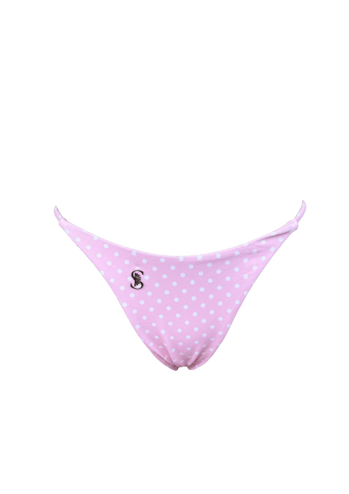 Viola Pink Polka Dot - Thong Bikini Bottom