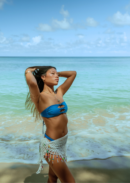 Hailee Ocean - Knotted Bandeau Bikini Top