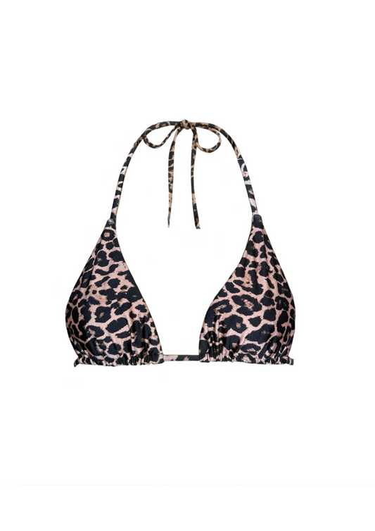 Isla Leopard - Triangle Bikini Top