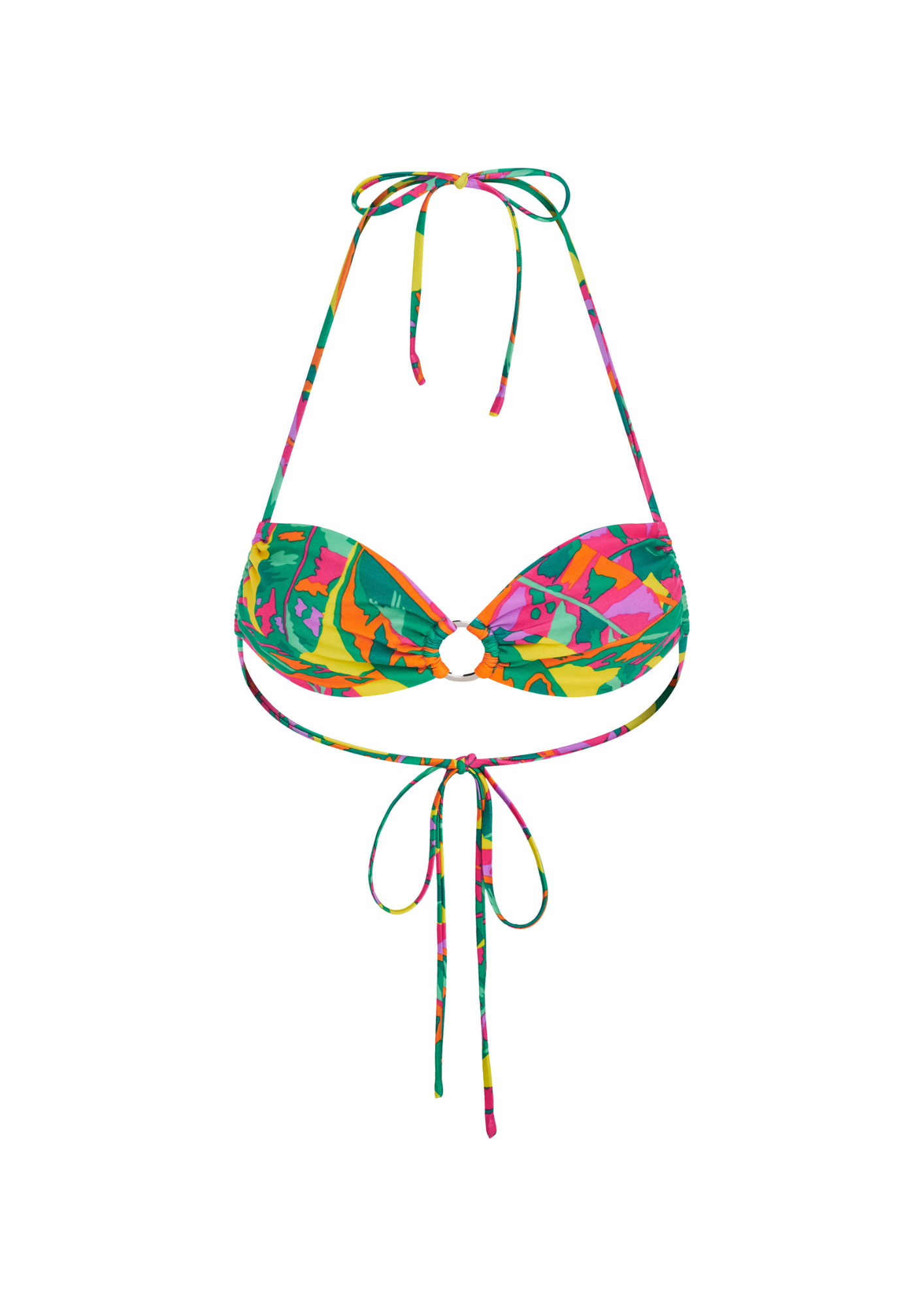 Gabby Tropical - Halter Bikini Top