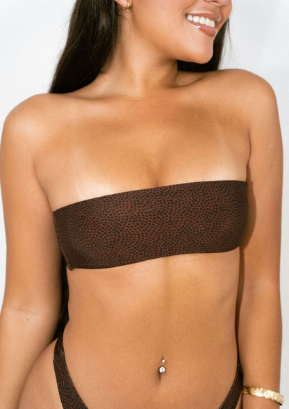 Darla Brownie - Bandeau Bikini Top