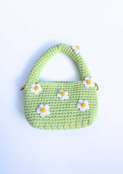 SB12 - Mini Daisy Crochet Handbag