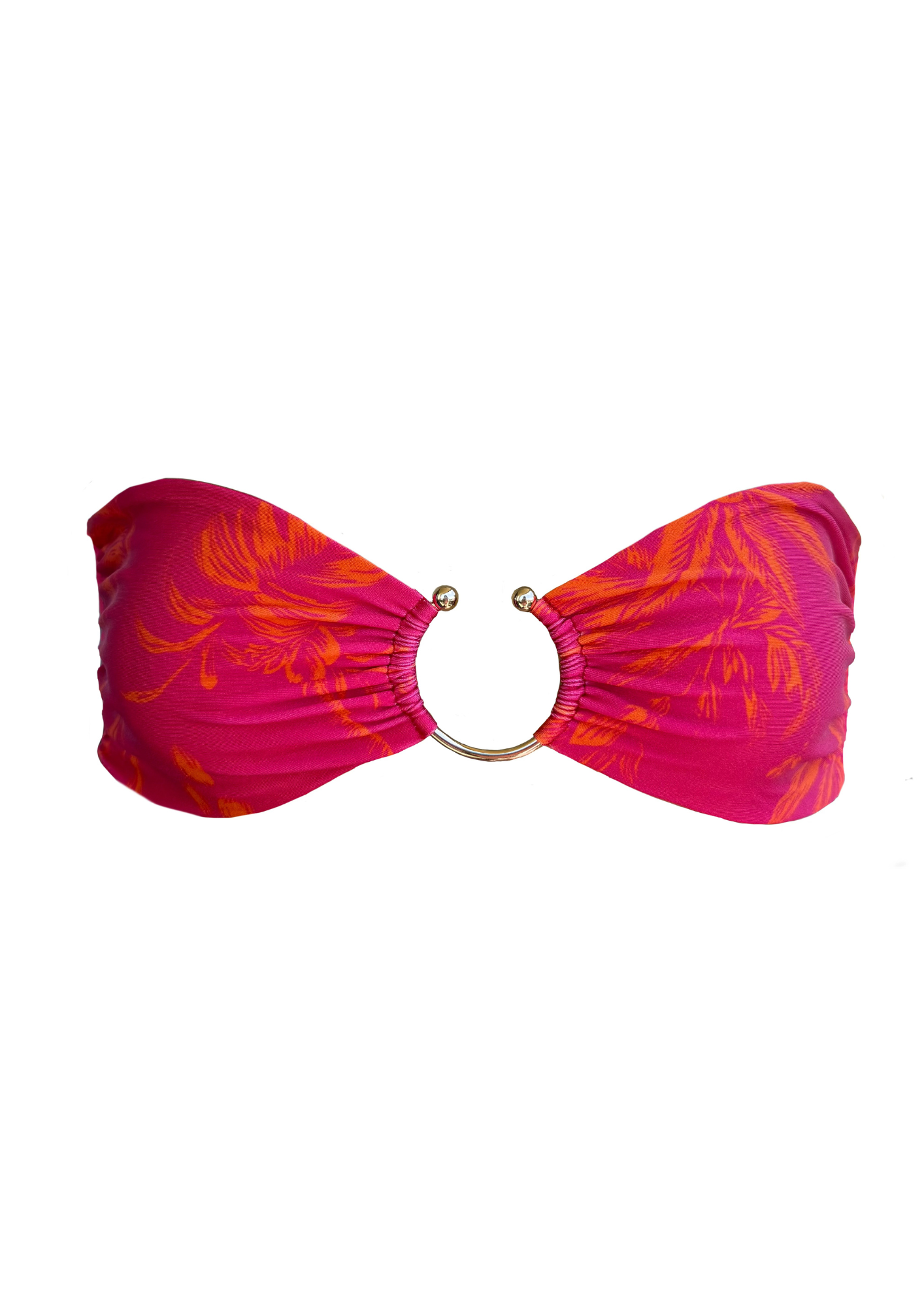 Cassy Sun Palm - Bandeau Bikini Top