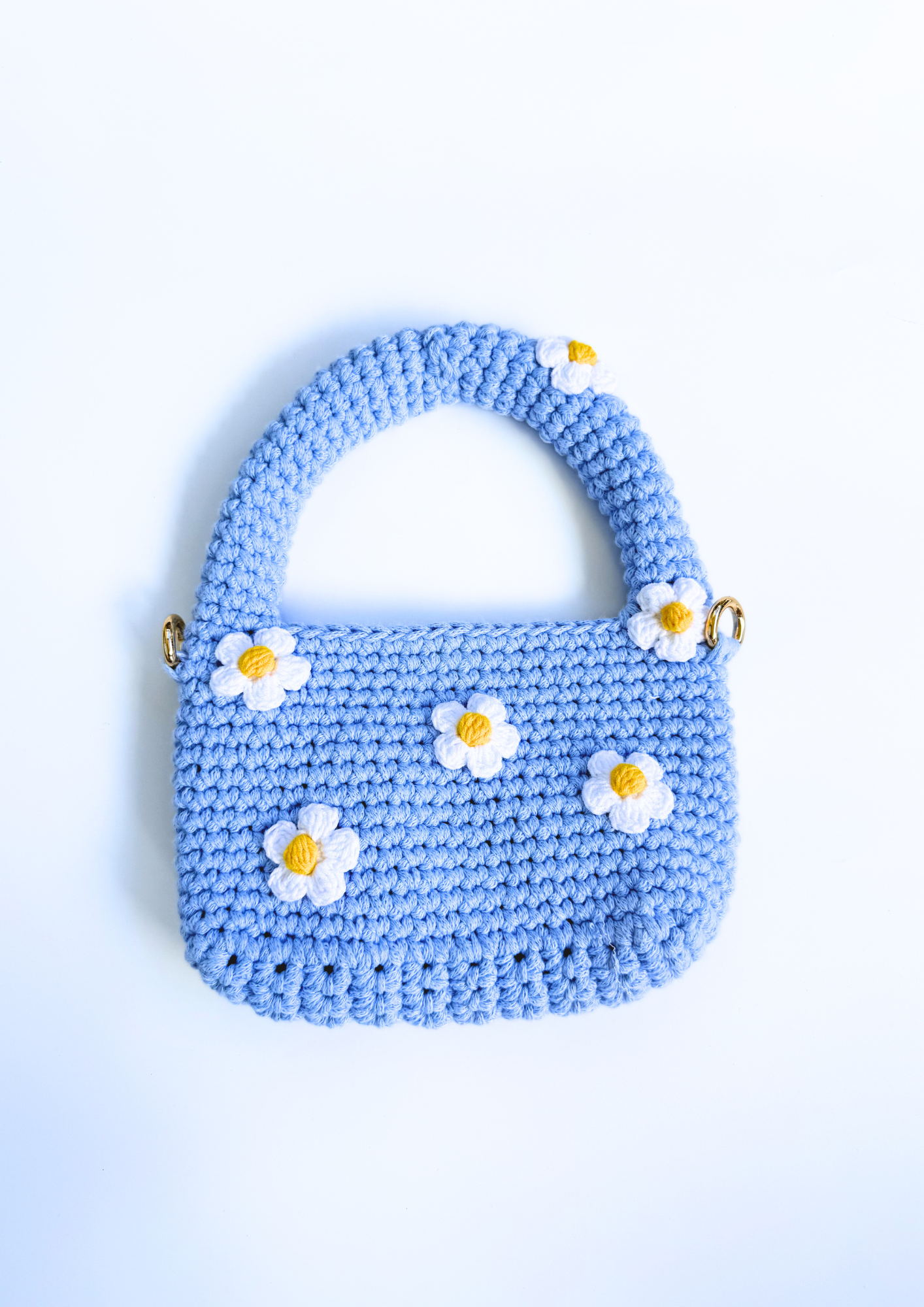 SB12 - Mini Daisy Crochet Handbag