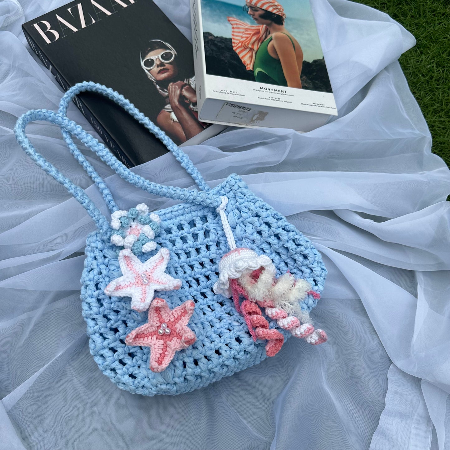 SB11 Jellyfish Crochet Bag