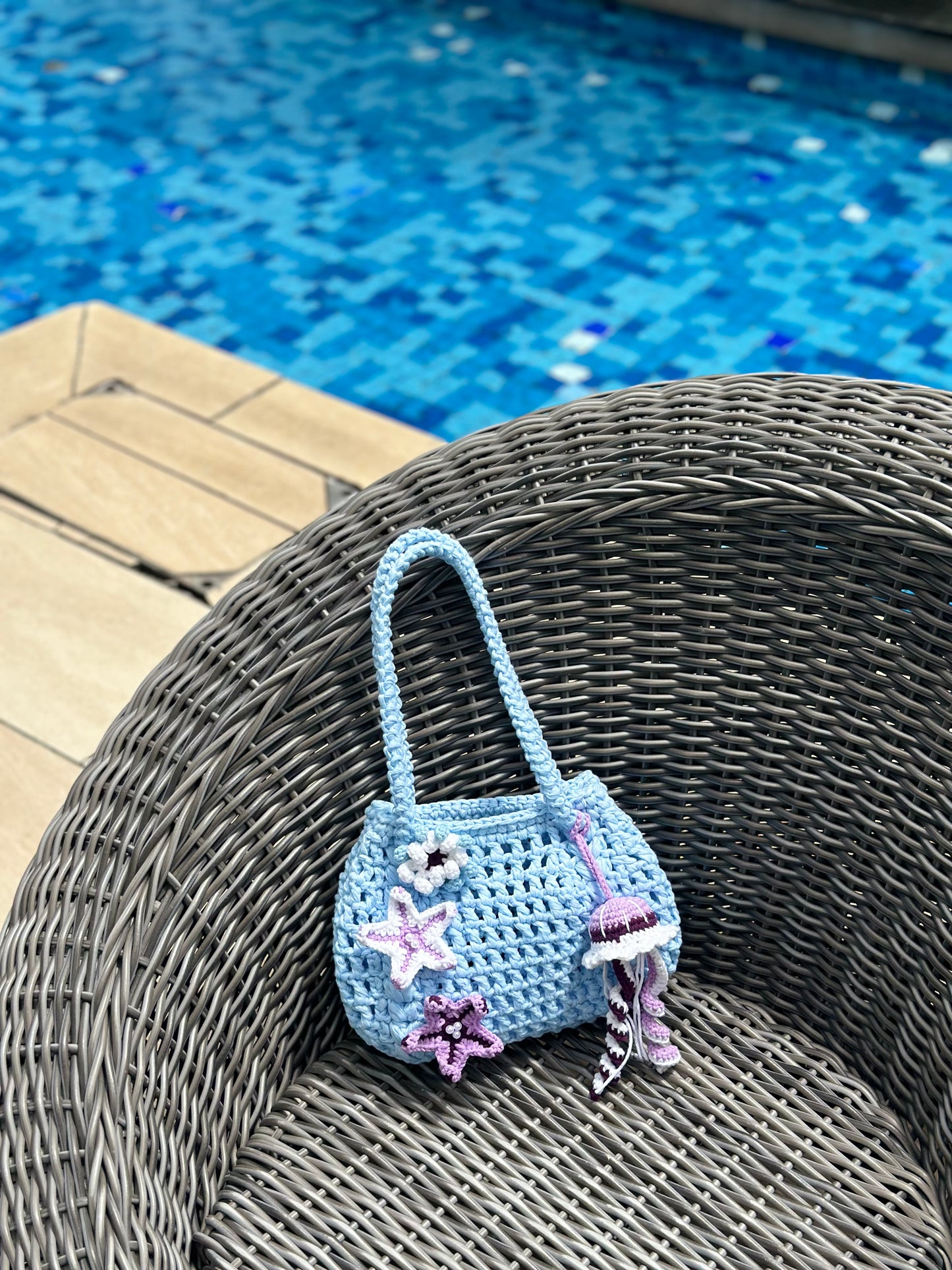 SB11 Jellyfish Crochet Bag