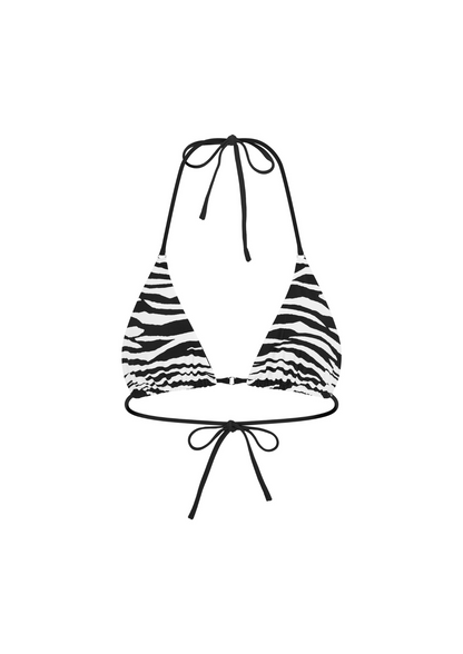 Kaia Zebra - Triangle Bikini Top